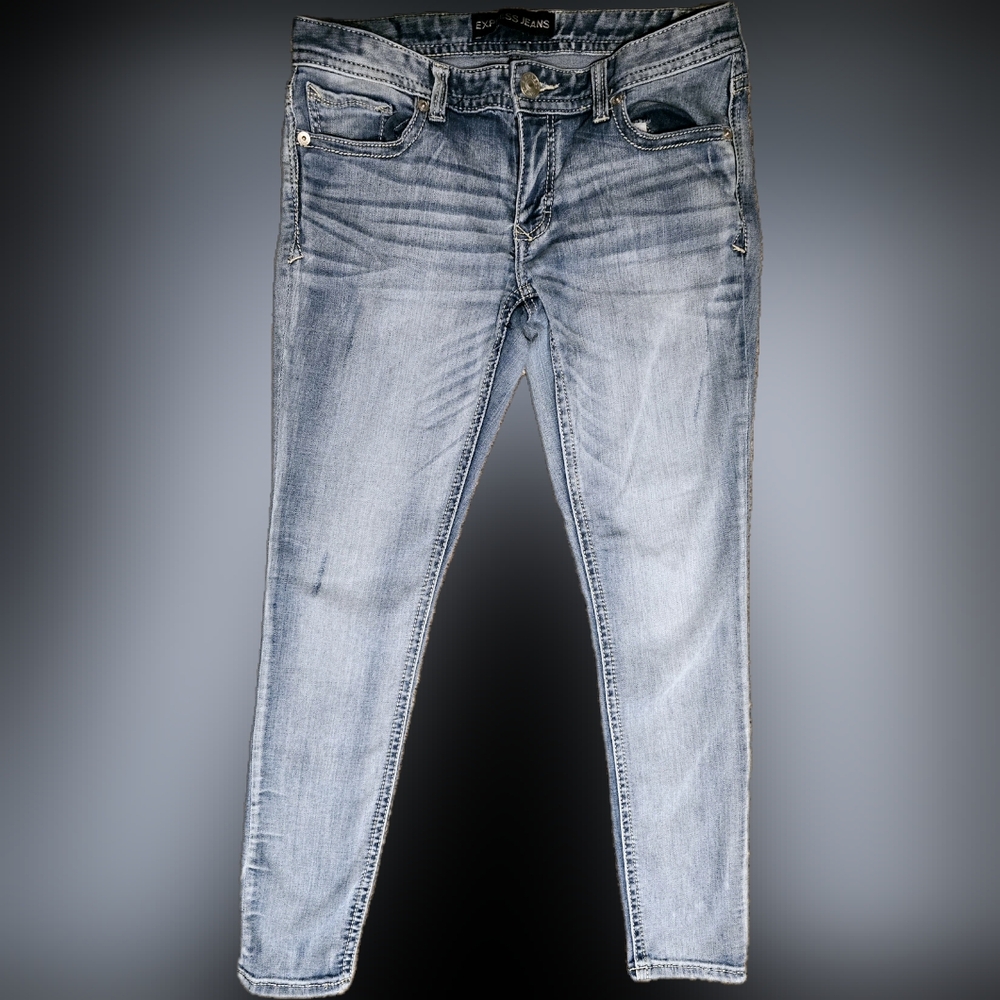 Vintage Express Low Rise Blue Jeans